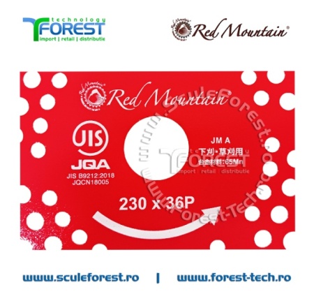 Disc (cutit) motocoasa HARD VIDIA, arbusti 230mm 36dinti | SculeForest - Img 4