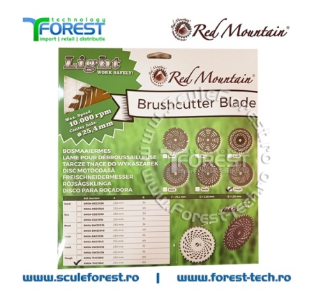Disc (cutit) motocoasa TOUGH VIDIA, arbusti 255mm 60dinti | SculeForest - Img 6