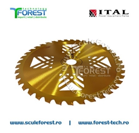Disc (cutit) motocoasa VIDIA ITAL, arbusti 255mm 40dinti | SculeForest - Img 3