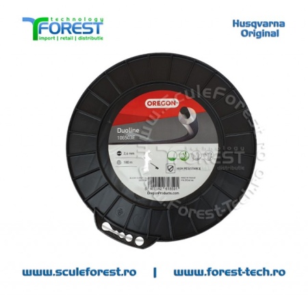 Fir motocoasa (damil) 2.4mm rola 180m Oregon DuoLine - Img 3