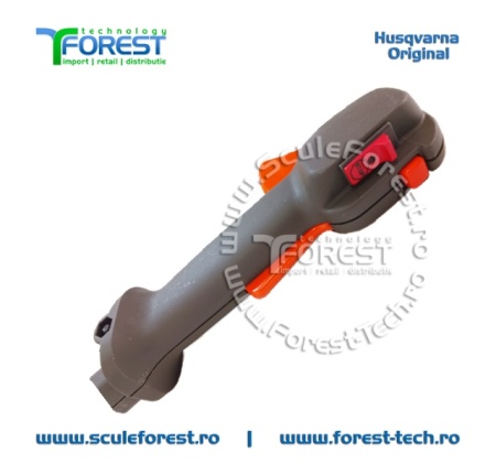 Maner acceleratie complet original cu cabluri pentru motocoasa Husqvarna 135R - Img 4