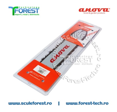 Pachet Anova sina 16" (40cm) pas 325 canal 1.6mm + 1 lant 33.5 dinti pas 325 canal 1.6 mm - Img 2