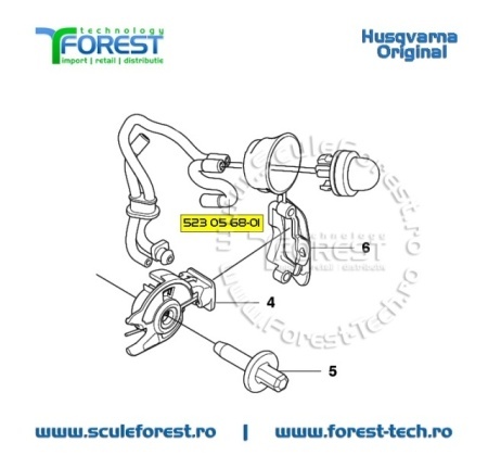 Conducta (furtun) carburant de revenire originala pentru drujba Husqvarna 545, 550XP, 550XP MarkII, 555, 560XP, 562XP, 565, 572XP, motocoasa Husqvarna 545RX - Img 5