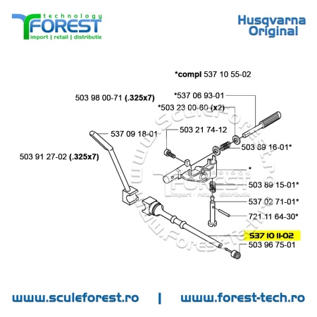 Conducta (furtun) ulei originala pentru drujba Husqvarna 357XP, 359 - Img 9