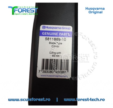 Cutit original pentru masina de tuns gazonul Husqvarna 146S/SP, 147, 147S/SP, Royal 146/146S, McCULLOCH 46-125/140 - 460mm - Img 7