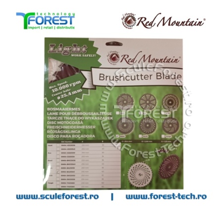 Disc (cutit) motocoasa BASIC VIDIA, arbusti 255mm 40dinti | SculeForest - Img 6