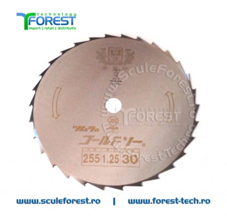 Disc (cutit) motocoasa GOLD, arbusti 255mm 30dinti | SculeForest - Img 4
