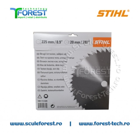 Disc (cutit) motocoasa Stihl, arbusti 225mm 48dinti | SculeForest - Img 4