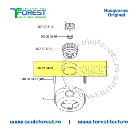 Knob (bulb) superior original cap motocoasa T45X Husqvarna - Img 6