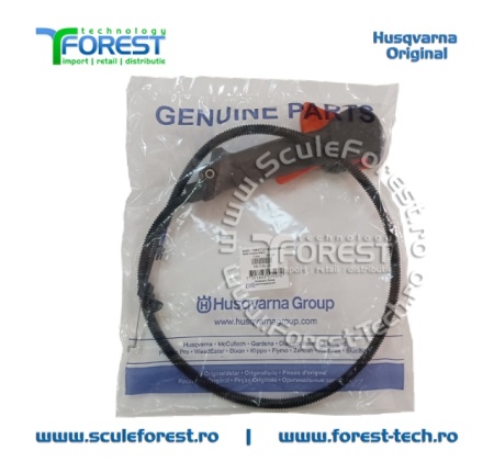 Maner acceleratie complet original cu cabluri pentru motocoasa Husqvarna 128R - Img 8