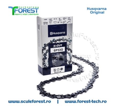 Pachet 5 lanturi drujba Husqvarna X-CUT 15"(38cm), 32 dinti, pas 325, canal 1.3mm SP33G - Img 8