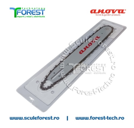 Pachet Anova sina 16" (40cm) pas 325 canal 1.6mm + 1 lant 33.5 dinti pas 325 canal 1.6 mm - Img 3