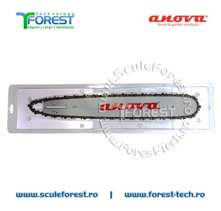 Pachet Anova sina 18" (45cm) pas 325 canal 1.5mm + 1 lant 36 dinti pas 325 canal 1.5 mm - Img 2