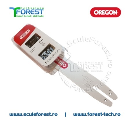 Pachet lama drujba Oregon 14"(35cm) pas 3/8 canal 1.3mm + 2 lanturi 25 dinti pas 3/8 canal 1.3mm 074 - Img 3