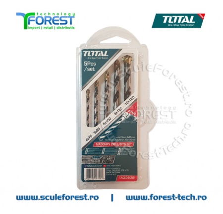 Set 5 burghie beton coada cilindrica TOTAL | SculeForest.ro - Img 2