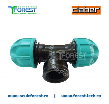 Teu Claber Ø3/4" cu mufa filetata F de Ø3/4" - Img 3
