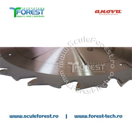 Disc (cutit) motocoasa VIDIA Anova, arbusti 255mm 20 dinti profil curb anti-recul | SculeForest - Img 5