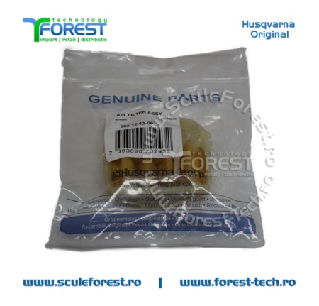 Filtru aer cu sita din pasla original pentru drujba Husqvarna 555, 560XP, Jonsered CS2258, CS2260 - Img 2