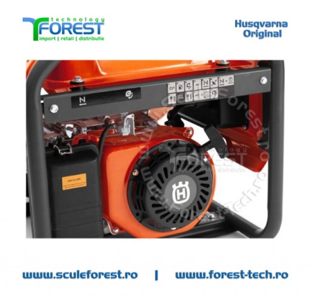 Generator curent monofazic 2.0kW Husqvarna G2500P, benzina - Img 5