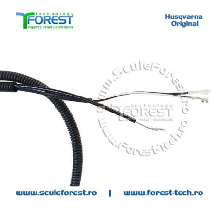Maner acceleratie complet original cu cabluri pentru motocoasa Husqvarna 135R - Img 6