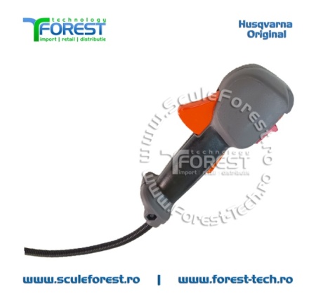 Maner acceleratie complet original cu cabluri pentru motocoasa Husqvarna 545RX - Img 4