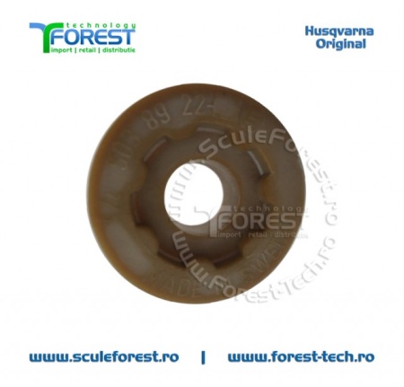 Melc ulei (pinion) original pentru pompa ulei drujba Husqvarna 350, 350e, Jonsered CS2145, CS2150 - Img 2