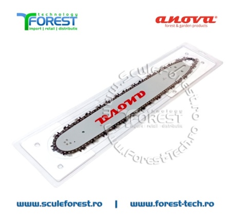 Pachet Anova sina 18" (45cm) pas 3/8" canal 1.5mm + 1 lant 34 dinti pas 3/8" canal 1.5 mm - Img 4