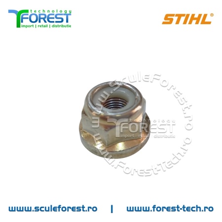 Piulita blocare originala pentru motocoasa Stihl cu diametrul M10 - Img 4