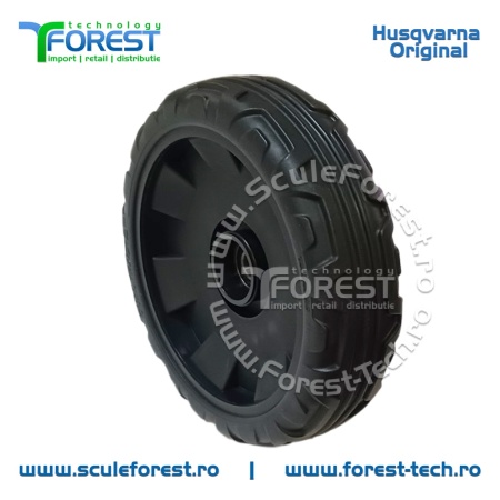 Roata fata originala pentru masina tuns gazon Husqvarna R147S, R151S, R153S - Img 5