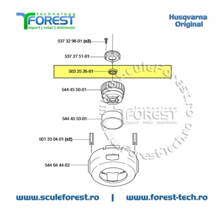 Rulment original la cap motocoasa T35X, T45X sau T55X Husqvarna - Img 7