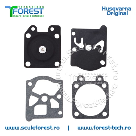 Set membrane carburator original drujba Husqvarna 51, 55 si motocositoare Husqvarna 245 R, 245 RX - Img 2