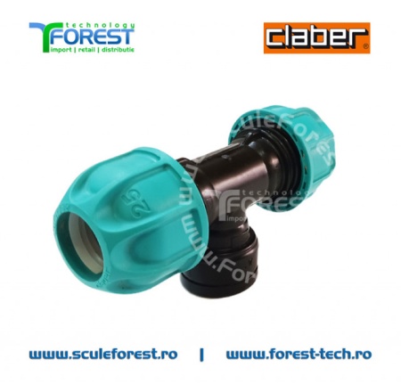 Teu Claber Ø3/4" cu mufa filetata F de Ø3/4" - Img 4