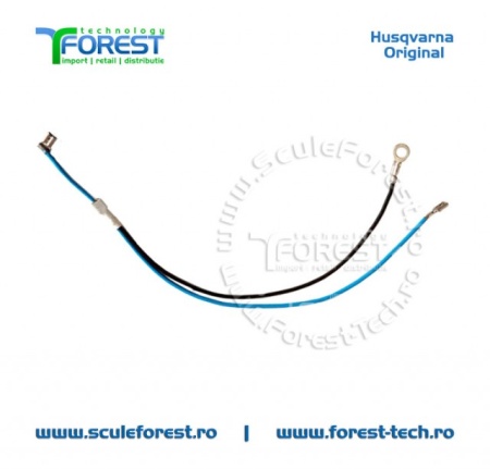 Cablu electric asamblat original pentru drujba Husqvarna 455 Rancher, 460 Rancher - Img 2