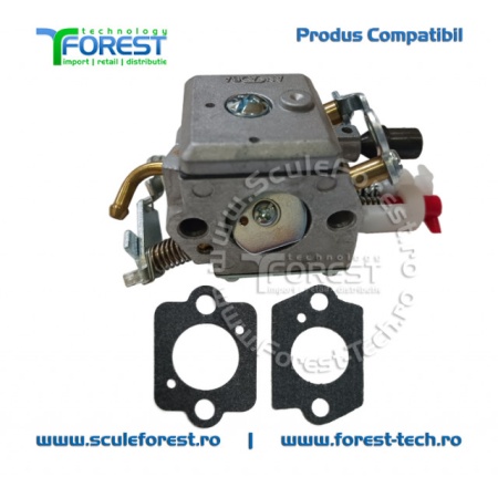 Carburator compatibil pentru drujba Husqvarna 340e, 345e, 350e - Img 4