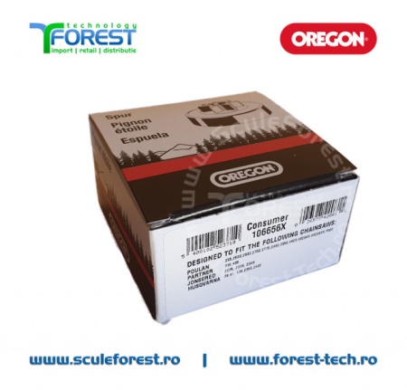 Carcasa ambreiaj Oregon pentru drujba Husqvarna 136, 137, 141, 142, 235, 235e cu pinion fix si rulment pas .3/8" - Img 4