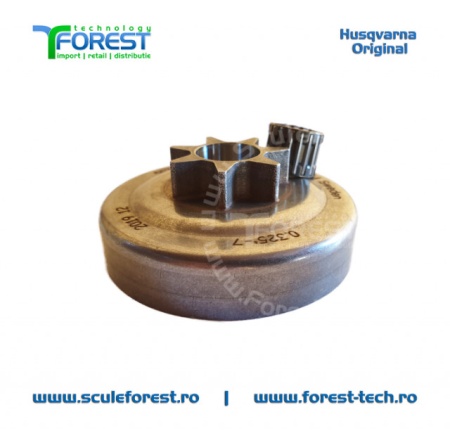Carcasa ambreiaj originala pentru drujba Husqvarna 40, Jonsered CS2045, CS2050 cu pinion fix si rulment pas .325" - Img 4