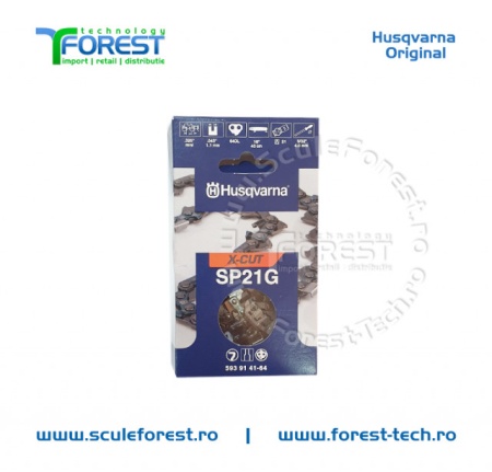 Lant drujba Husqvarna X-CUT 16"(40cm), 32 dinti, pas .325", canal 1.1mm SP21G - Img 2