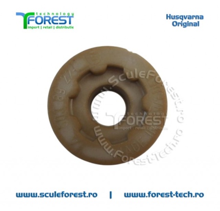 Melc ulei (pinion) original pentru pompa ulei drujba Husqvarna 350, 350e, Jonsered CS2145, CS2150 - Img 3
