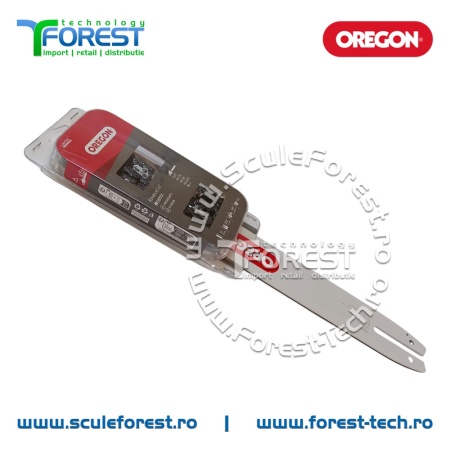 Pachet lama drujba Oregon 16"(40cm) pas 3/8 canal 1.3mm + 2 lanturi 27.5 dinti pas 3/8 canal 1.3mm 074 - Img 2