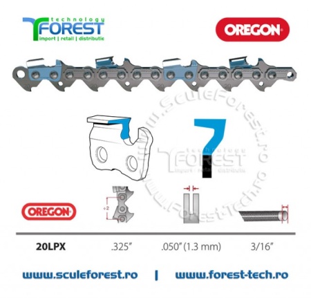 Rola lant drujba 20LPX OREGON pas 325 canal 1.3mm