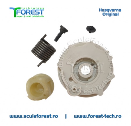 Tambur demaror KIT original pentru drujba Husqvarna 120 MarkII, 137, 142, 235e, 236, 240e - Img 2