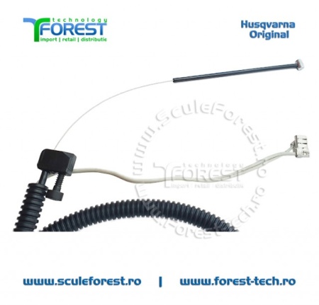 Cablu acceleratie complet original pentru motocoasa Husqvarna 545RX, 545RXT, 545FX, 545FXT - Img 3