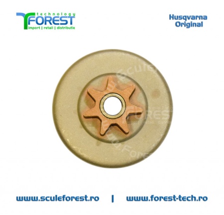 Carcasa ambreiaj originala pentru drujba Husqvarna 136, 137, 141, 142, 235, 236, 240, Partner 352, 371 cu pinion fix si rulment pas .325" - Img 4