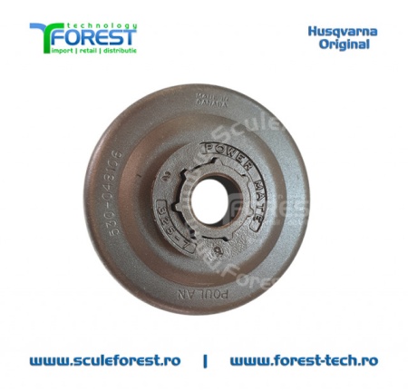 Carcasa ambreiaj originala pentru drujba Husqvarna 136, 137, 141, 142, 235, 235e cu sproket si rulment pas .325" - Img 5