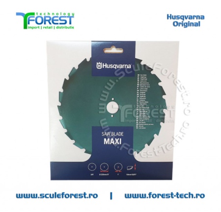 Disc (cutit) motocoasa Husqvarna Maxi, arbusti 225mm 24dinti | SculeForest - Img 4