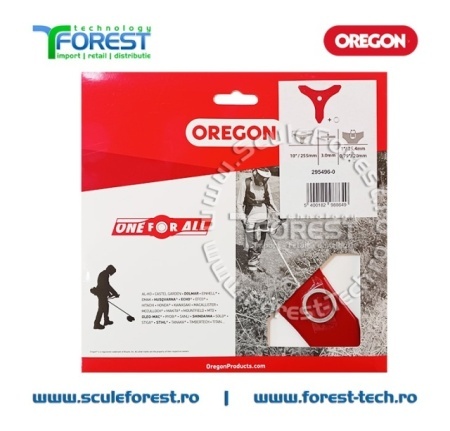 Disc (cutit) motocoasa Oregon pt.iarba, 255mm, 3 cutite | SculeForest - Img 8