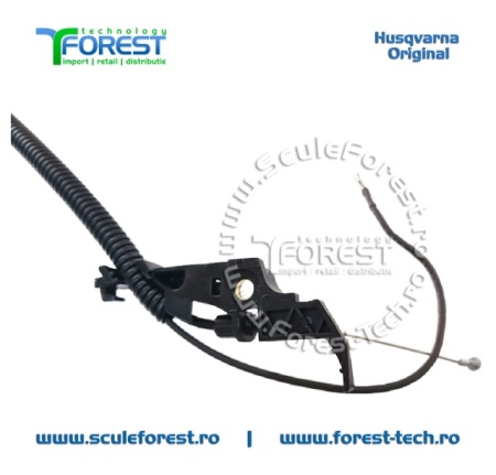 Maner acceleratie complet original cu cabluri pentru motocoasa Husqvarna 545RX - Img 6