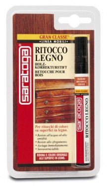 Marker retus lemn culoare NUC INCHIS - marker in blister