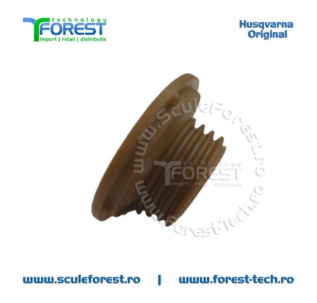 Melc ulei (pinion) original pentru pompa ulei drujba Husqvarna 350, 350e, Jonsered CS2145, CS2150 - Img 4