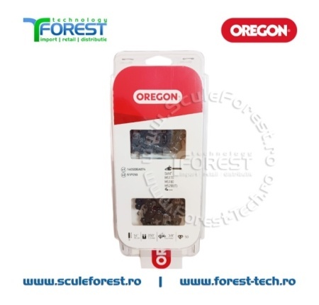 Pachet lama drujba Oregon 14"(35cm) pas 3/8 canal 1.3mm + 2 lanturi 25 dinti pas 3/8 canal 1.3mm 074 - Img 6